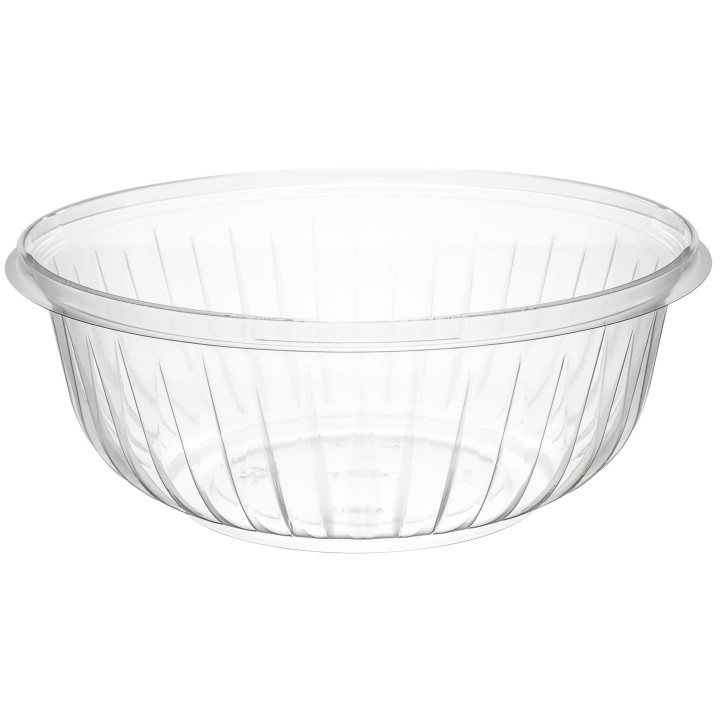 Plastic Salad Bowl PET "PresentaBowls" Clear 950ml Ø18,3cm (252 Units)