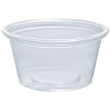 Plastic Souffle Cup PP Clear 25ml Ø4,8cm (125 Units)  