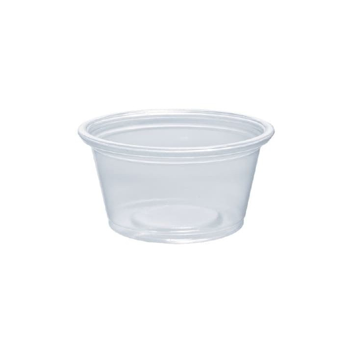 Plastic Souffle Cup PP Clear 25ml Ø4,8cm (125 Units)  