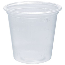 Plastic Souffle Cup PP Clear Graduated 35ml Ø4,8cm (125 Units)