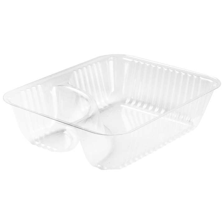 Plastic Deli Container Clear "Nachos" 2C 355ml (125 Units)  