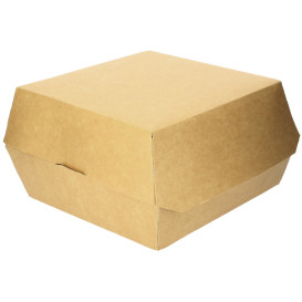 Paper Burger Box Kraft Mega Size 18x16,5x9cm (200 Units)