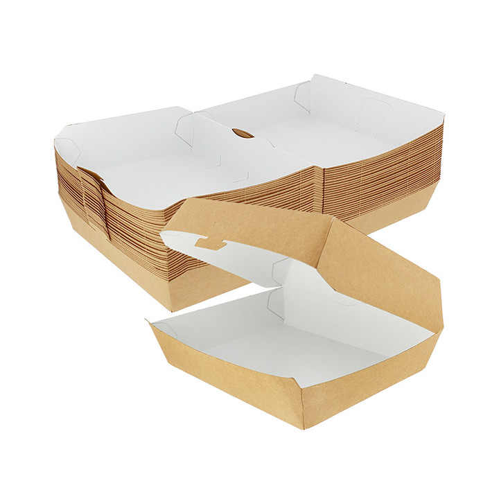 Paper Burger Box Kraft Giant size 23x17,5x8cm (175 Units)
