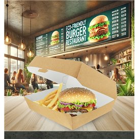 Giant Kraft Burger Box 23x17,5x8cm (175 Units)