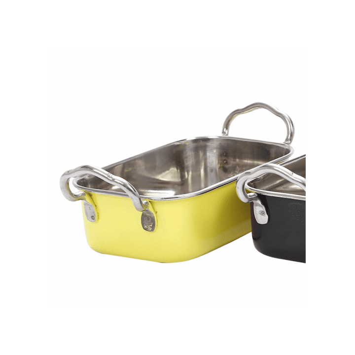Serving Bucket Steel Yellow 14,5x9,5cm (1 Unit) 