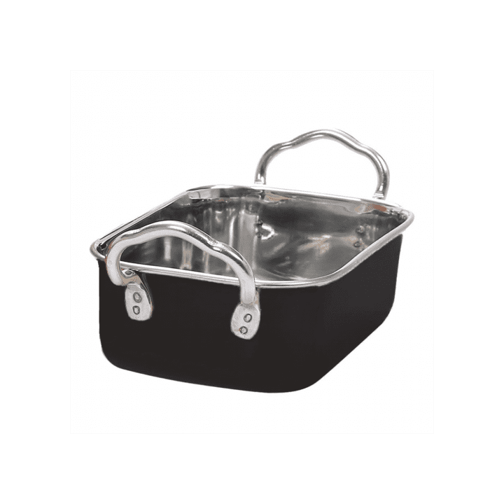 Serving Bucket Steel Black 14,5x9,5cm (6 Units)