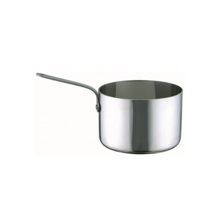 Serving Mini Fry Pan Tray Steel Ø7x4,5cm (6 Units)