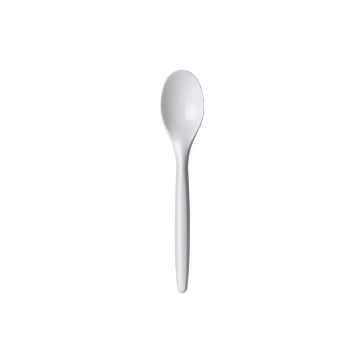 Plastic Spoon PS "Luxury" White 17,5 cm (2000 Units)