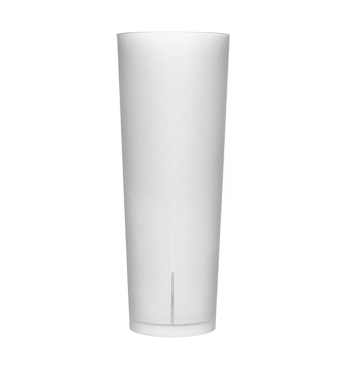 Plastic Collins Glass PP Reusable "Frost" 330ml (10 Units) 