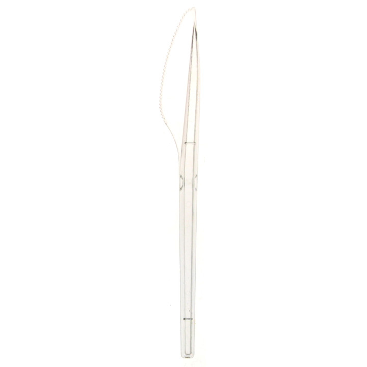 Plastic Knife PS Clear 17cm (100 Units)  
