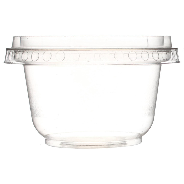 Plastic Container PS Crystal 220ml Ø9,5cm (1664 Units)