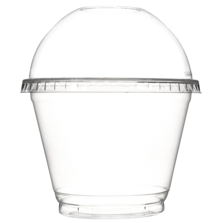 Plastic Dome Lid PET Closed 270ml Ø9,3cm (100 Units)  