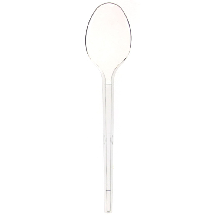 Plastic Spoon PS Clear 17cm (100 Units)  