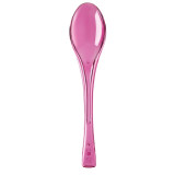 Plastic Spoon PS "Fly" Fuchsia Clear 14,5cm (50 Units) 