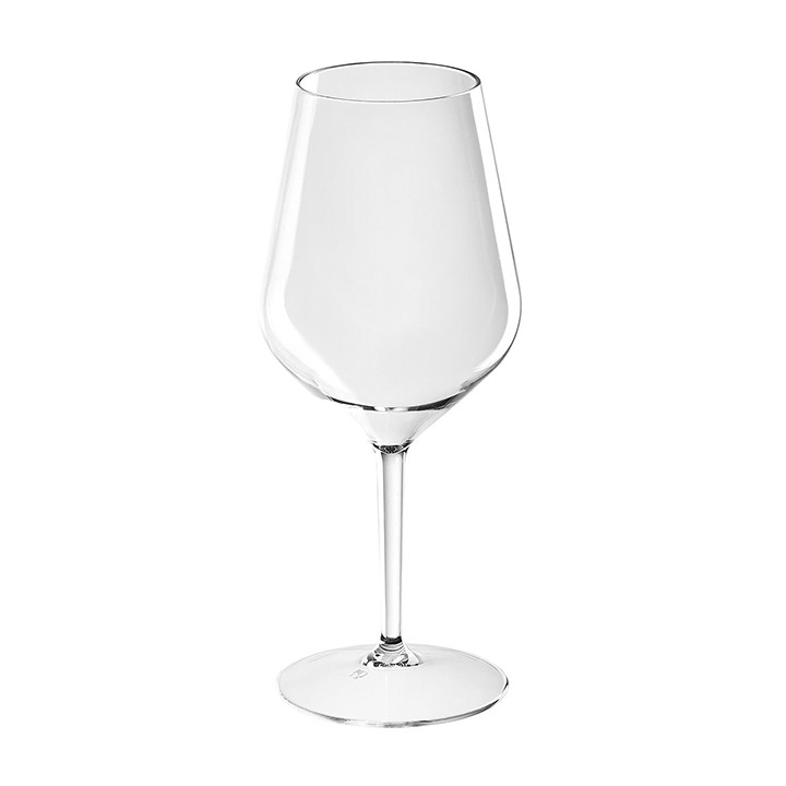 Reusable Plastic Glass Wine "Tritan" Clear 470ml (6 Units)