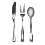 Cutlery Kit Fork, Knife y Spoon Metallized (1 Unit)
