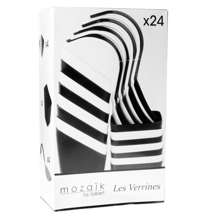 Tasting Dishes Kit PS White and Black 24 Pieces (1 Unit)