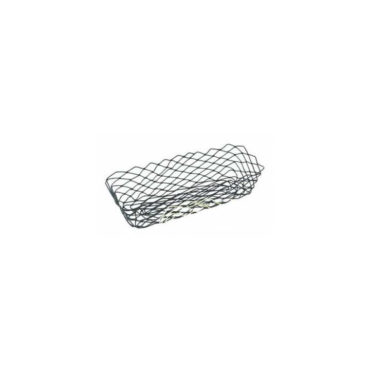 Basket Food Containers Steel Rectangular Shape Black 27,5x14,2x8,5cm (1 Unit) 