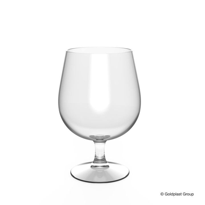 Plastic Stemmed Beer Glass TRITAN Reusable 510ml (6 Units)