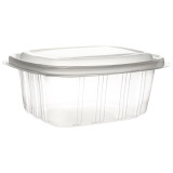 Plastic Hinged Deli Container Microwavable PP High Dome Lid 750ml (50 Units) 
