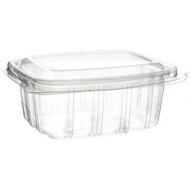 Plastic Hinged Deli Container OPS High Dome Lid 250ml (50 Units) 