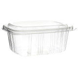 Plastic Hinged Deli Container OPS High Dome Lid 750ml (50 Units) 