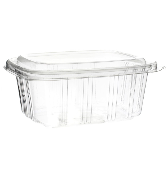 Plastic Hinged Deli Container OPS High Dome Lid 750ml (350 Units)