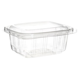 Plastic Hinged Deli Container PET High Dome Lid 250ml (900 Units)
