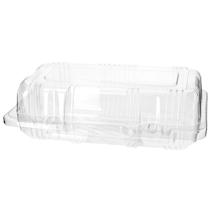 Plastic Hinged Bakery Container PET 18x9,5x6cm (20 Units) 