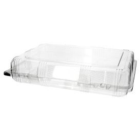 Plastic Hinged Bakery Container PET 28x18x6cm (20 Units) 
