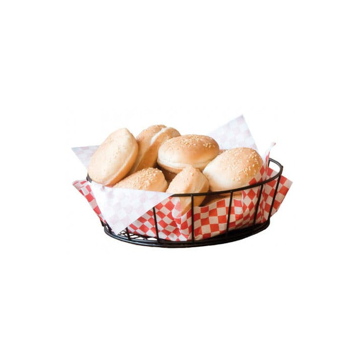 Basket Containers Steel Round Shape Black Ø24,1x7cm (1 Unit) 