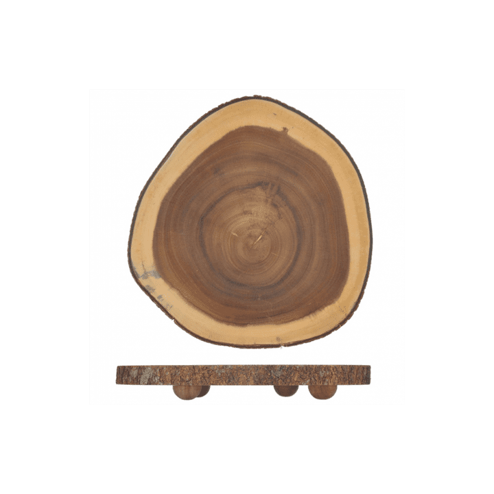 Wooden Serving Platter Round shape Ø23x3,5cm (6 Units)