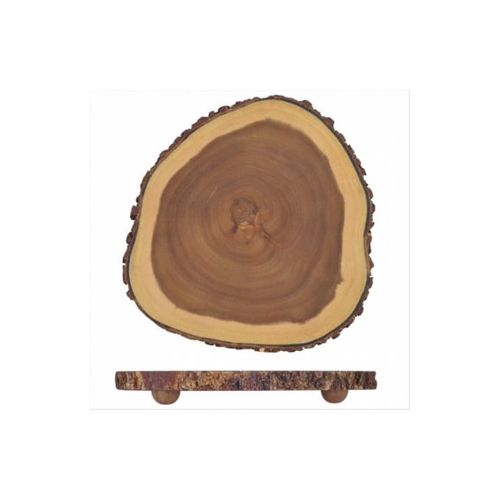 Wooden Serving Platter Round shape Ø30,5x3,5cm (1 Unit) 