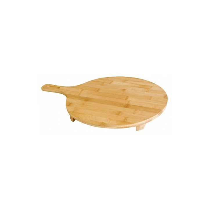 Bamboo Serving Platter with Handle Round shape Ø29x2,5cm (1 Unit) 