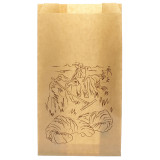 Paper Food Bag Kraft "Siega" 18+7x32cm (100 Units)  