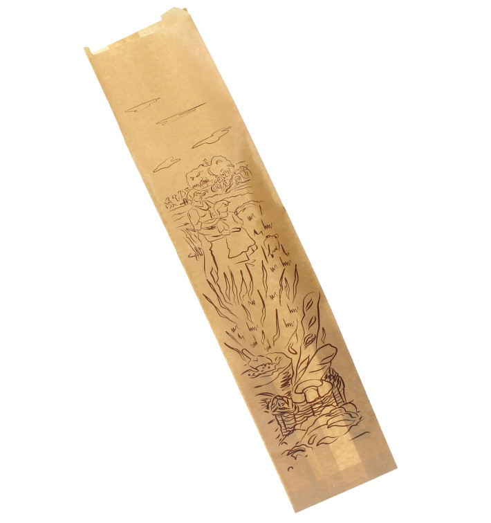 Paper Food Bag Kraft "Siega" 12+6x58cm (1000 Units)