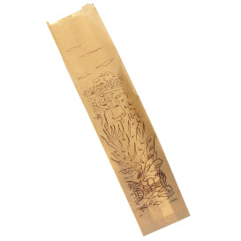 Paper Food Bag Kraft "Siega" 12+9x58cm (1000 Units)