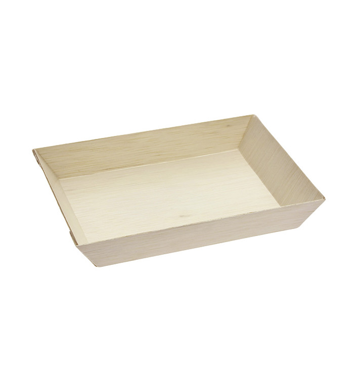 Wooden Tray 18x13x2,8cm 500ml (100 Units)
