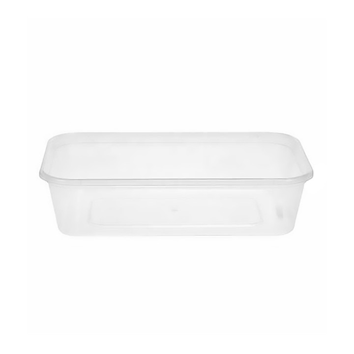 Plastic Deli Container PP Rectangular Shape 500 ml (50 Units) 