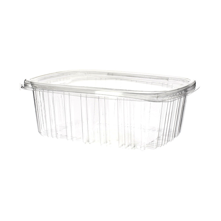 Plastic Hinged Lid OPS 1000ml (60 Units)  