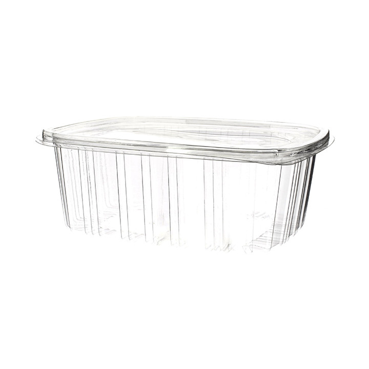 Plastic Hinged Lid OPS 2000ml (60 Units)  