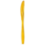 Plastic Knife PS Premium Gold 19cm (50 Units) 