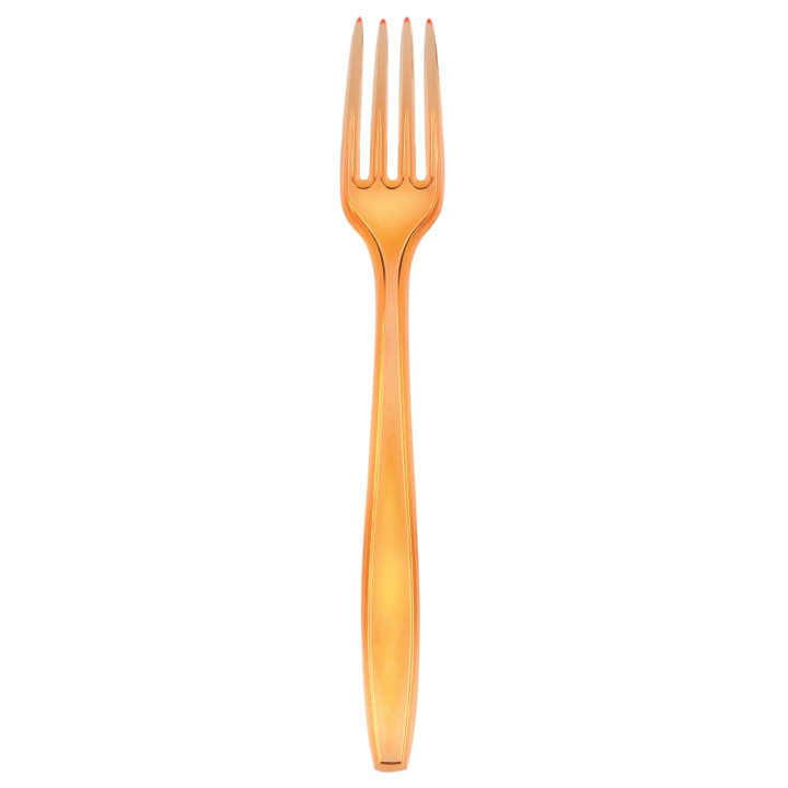 Plastic Fork PS Premium Orange 19cm (1000 Units)