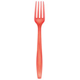 Plastic Fork PS Premium Red 19cm (50 Units) 
