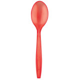 Plastic Spoon PS Premium Red 19cm (50 Units) 