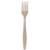 Plastic Fork PS Premium Beige 19cm (50 Units) 