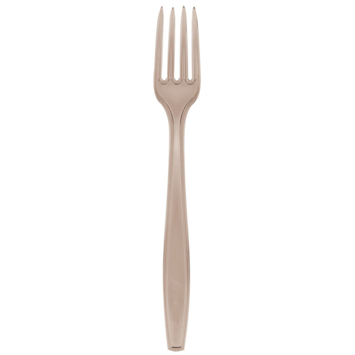 Plastic Fork PS Premium Beige 19cm (1000 Units)