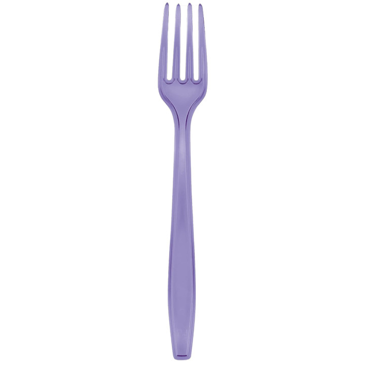 Plastic Fork PS Premium Lilac 19cm (1000 Units)