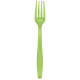 Plastic Fork PS Premium Lime Green 19cm (50 Units) 