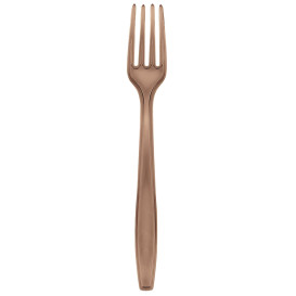 Plastic Fork PS Premium Brown 19cm (50 Units) 